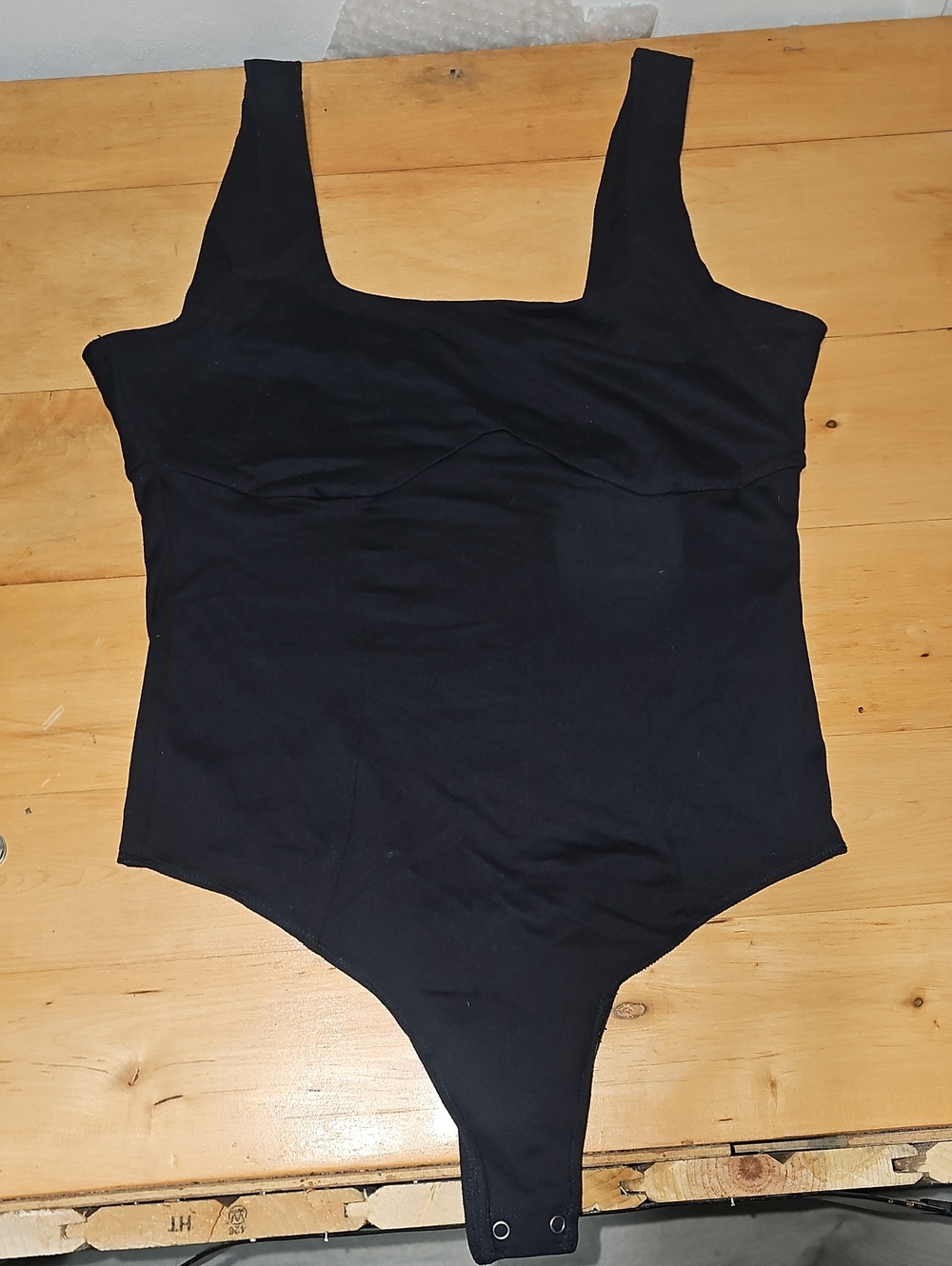 Abercrombie & Fitch Black Square Neck Bodysuit